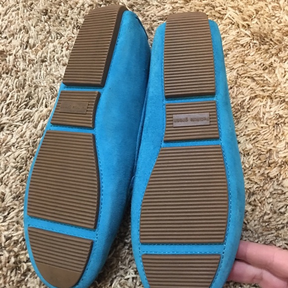 Patricia Green suede loafers blue turquoise - Picture 5 of 5